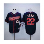 mlb jerseys minnesota twins #22 sano blue[sano]