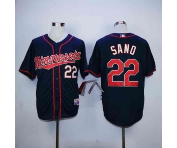 mlb jerseys minnesota twins #22 sano blue[sano]