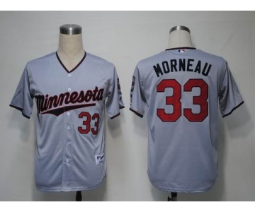 mlb jerseys minnesota twins #33 morneau grey[2011 minnesota]