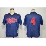 mlb jerseys minnesota twins #4 paul molitor blue[1996]