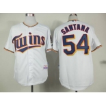 mlb jerseys minnesota twins #54 santana white