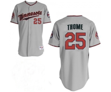 mlb minnesota twins #25 thome  grey 2010