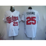 mlb minnesota twins #25 thome white (blue strip) 2010