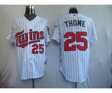 mlb minnesota twins #25 thome white (blue strip) 2010