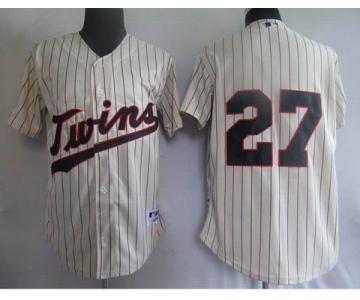 mlb minnesota twins #27 cream