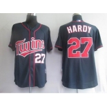 mlb minnesota twins #27  hardy blue