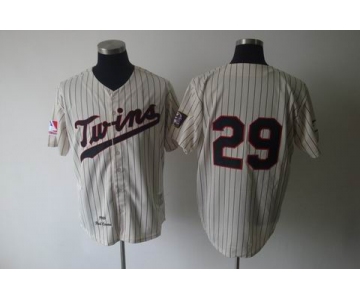 mlb minnesota twins #29 carew m&n cream(black strip)