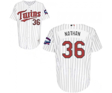 mlb minnesota twins #36 nathan white (blue strip) 2010