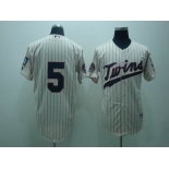 mlb minnesota twins #5 cuddyer cream(50th)