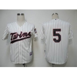 mlb minnesota twins #5 cuddyer cream(blue strip)