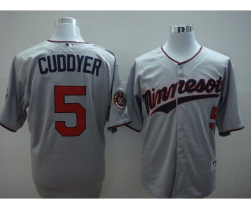 mlb minnesota twins #5 cuddyer grey(50th)