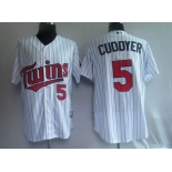 mlb minnesota twins #5 cuddyer white (blue strip)2010