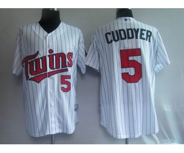 mlb minnesota twins #5 cuddyer white (blue strip)2010