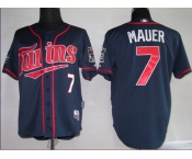 mlb minnesota twins #7 mauer blue 2010