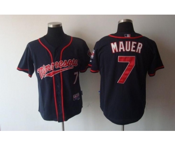 mlb minnesota twins #7 mauer blue[2011]