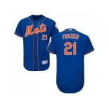 Men New York Mets #21 Todd Frazier Blue Flexbase Authentic Collection Stitched MLB Jersey