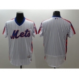 Men New York Mets Blank Majestic White Alternate Flexbase Authentic Collection Player Jersey