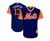 Men's 2017 Little League World Series Mets #13 Asdrubal Cabrera Chiquitín Royal Jersey