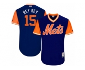 Men's 2017 Little League World Series Mets #15 Matt Reynolds Rey Rey Royal Jersey