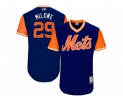 Men's 2017 Little League World Series Mets #29 Tommy Milone Milone Royal Jersey