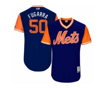 Men's 2017 Little League World Series Mets #50 Rafael Montero Fugarra Royal Jersey