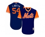 Men's 2017 Little League World Series Mets #54 T.J. Rivera T-Butta Royal Jersey