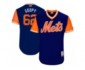 Men's 2017 Little League World Series Mets #62 Erik Goeddel Goopy Royal Jersey