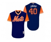 Men's 2017 Little League World Series Mets AJ Ramos #40 Junior Royal Jersey