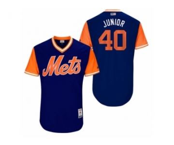 Men's 2017 Little League World Series Mets AJ Ramos #40 Junior Royal Jersey