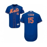 Men's Majestic New York Mets #15 Tim Tebow Royal Blue Flexbase Authentic Collection MLB Jersey