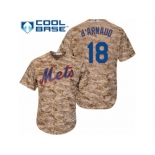 Men's Majestic New York Mets #18 Travis d'Arnaud Replica Camo Alternate Cool Base MLB Jersey