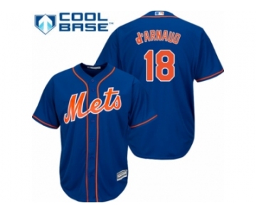 Men's Majestic New York Mets #18 Travis d'Arnaud Replica Royal Blue Alternate Home Cool Base MLB Jersey