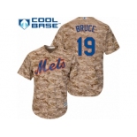 Men's Majestic New York Mets #19 Jay Bruce Replica Camo Alternate Cool Base MLB Jersey