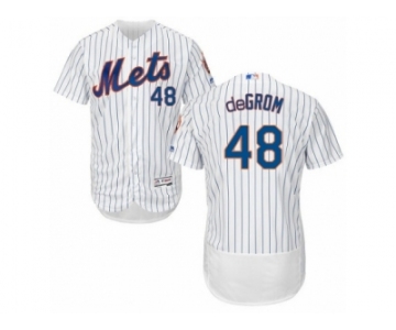 Men's Majestic New York Mets #48 Jacob deGrom White Flexbase Authentic Collection MLB Jersey