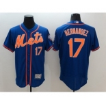 Men's New York Mets #17 Keith Hernandez Majestic Royal Blue Flexbase Authentic Collection Player Jersey