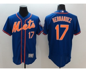 Men's New York Mets #17 Keith Hernandez Majestic Royal Blue Flexbase Authentic Collection Player Jersey