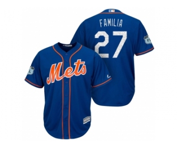 Men's New York Mets #27 Jeurys Familia 2017 Spring Training Cool Base Stitched MLB Jersey