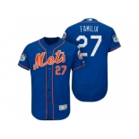 Men's New York Mets #27 Jeurys Familia 2017 Spring Training Flex Base Authentic Collection Stitched Baseball Jersey