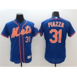 Men's New York Mets #31 Mike Piazza Majestic Royal Blue Flexbase Authentic Collection Player Jersey