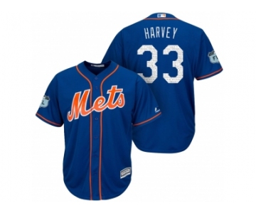 Men's New York Mets #33 Matt Harvey 2017 Spring Training Cool Base Stitched MLB Jersey