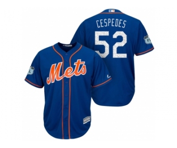 Men's New York Mets #52 Yoenis Cespedes 2017 Spring Training Cool Base Stitched MLB Jersey