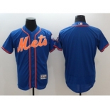 Men's New York Mets Blank Majestic Royal Blue Flexbase Authentic Collection Jersey