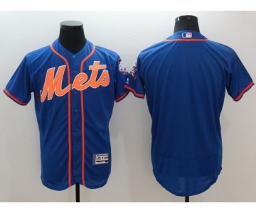 Men's New York Mets Blank Majestic Royal Blue Flexbase Authentic Collection Jersey