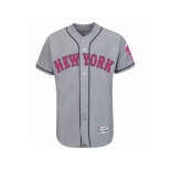 Men's New York Mets Majestic Blank Gray Fashion 2016 Mother's Day Flex Base Team Jersey