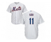 New York Mets #11 Norichika Aoki Replica White Home Cool Base MLB Jersey