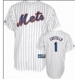 mlb jerseys new york mets #1 castilld white(blue strip)