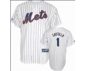 mlb jerseys new york mets #1 castilld white(blue strip)