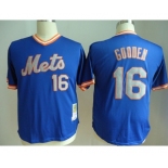 mlb jerseys new york mets #16 gooden blue[m&n]