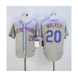 mlb jerseys new york mets #20 walker grey