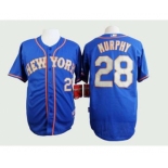 mlb jerseys new york mets #28 murphy blue